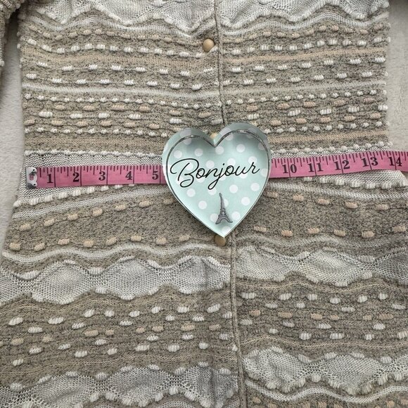 St John Elegant Cream and Gray Women's Sweater - Picture 7 of 10